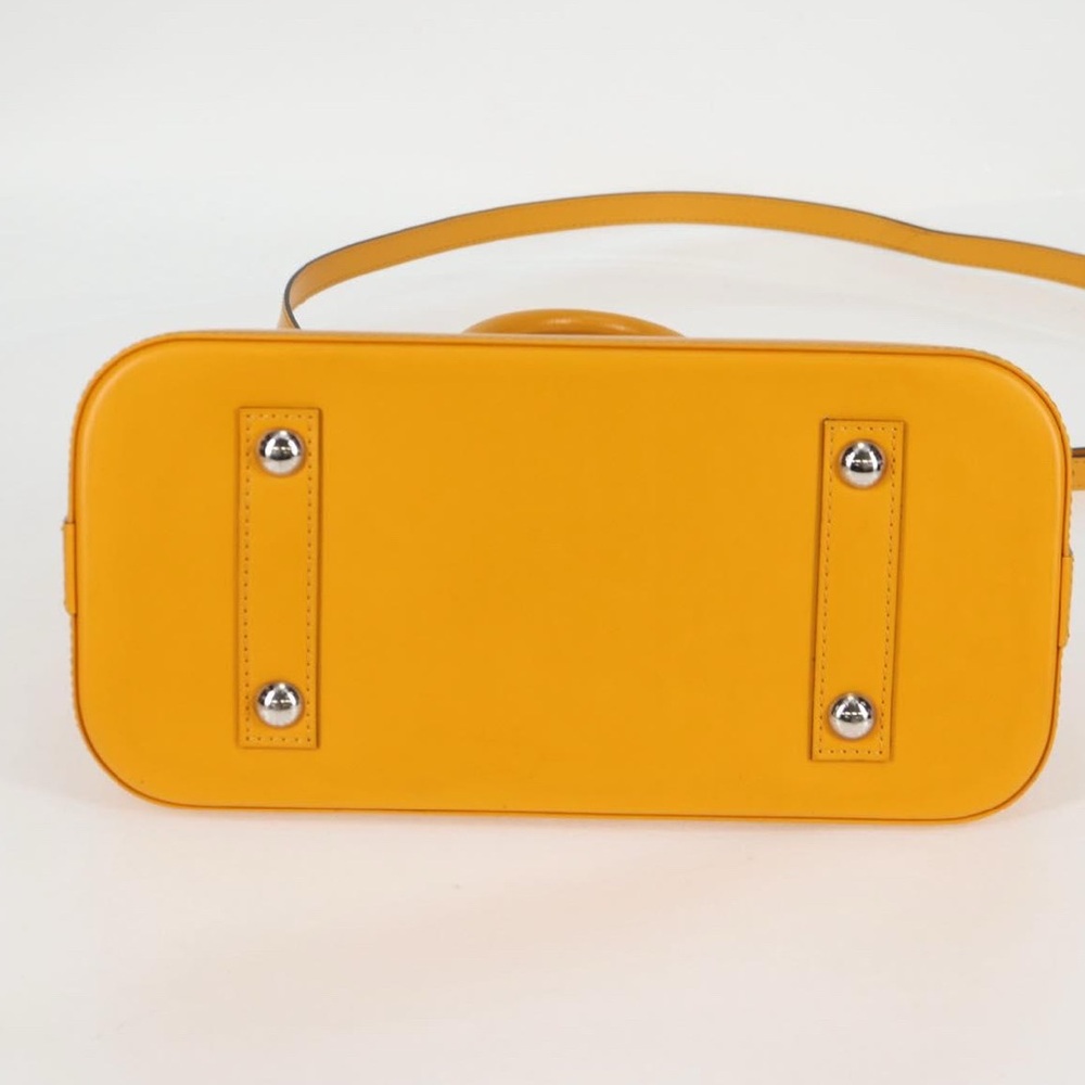 LOUIS VUITTON Epi Alma Citron PM Hand Bag Mimosa with the Matching LV strap - Picture 8 of 15